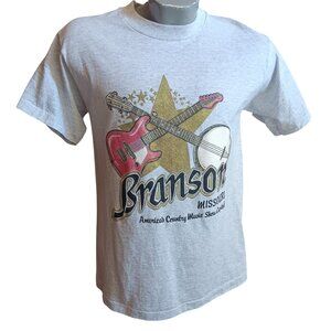 Vintage Single Stitch T-shirt Medium Branson Missouri Fruit Of The Loom 50/50